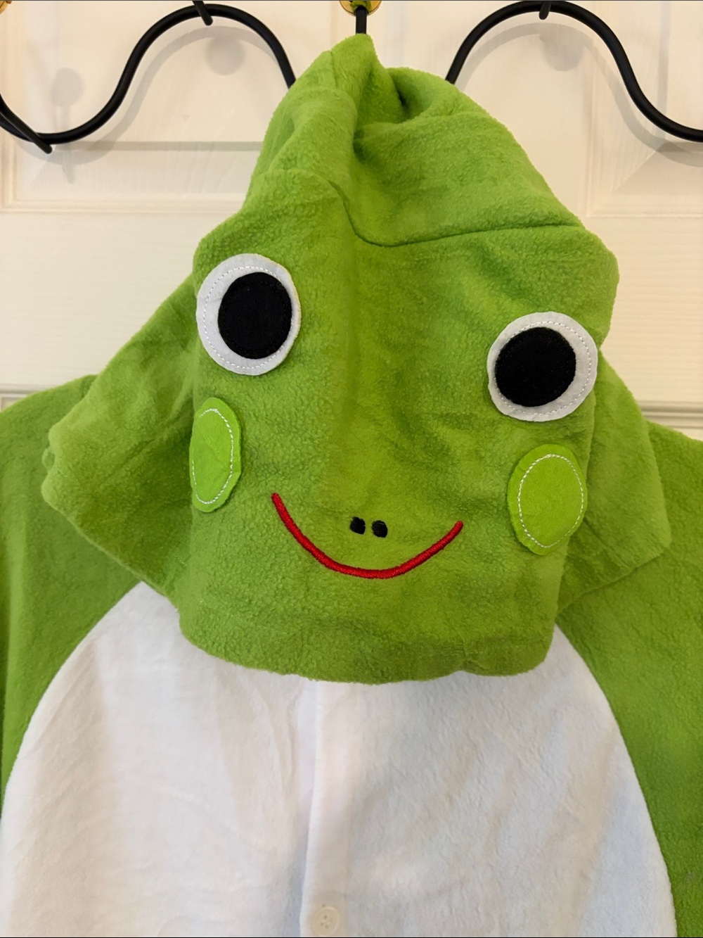 Green Frog Adult Large Costume Onesie - Hooded Animal Pajama
